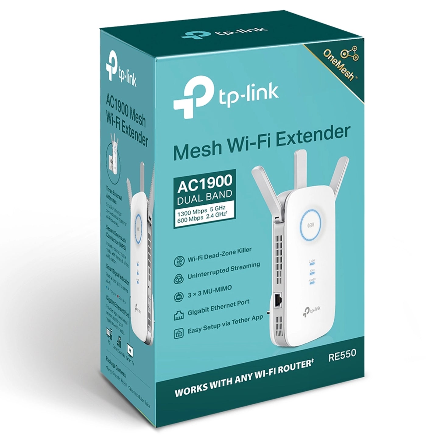 TP-Link RE550 IEEE 802.11ac 1.86 Gbit/s Wireless Range Extender RE550
