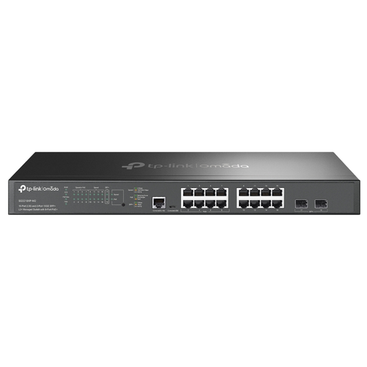 TP-Link Omada SG3218XP-M2 16-Port 2.5G L2+ Managed Switch with 8 PoE+ Ports
