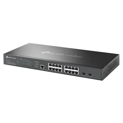 TP-Link Omada 16-Port 2.5G and 2-Port 10GE SFP+ L2+ Managed Switch with 8 Port PoE+ SG3218XP-M2