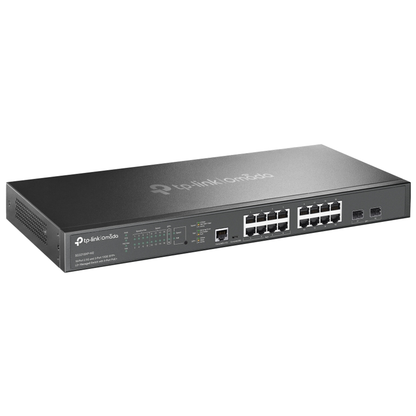 TP-Link Omada 16-Port 2.5G and 2-Port 10GE SFP+ L2+ Managed Switch with 8 Port PoE+ SG3218XP-M2
