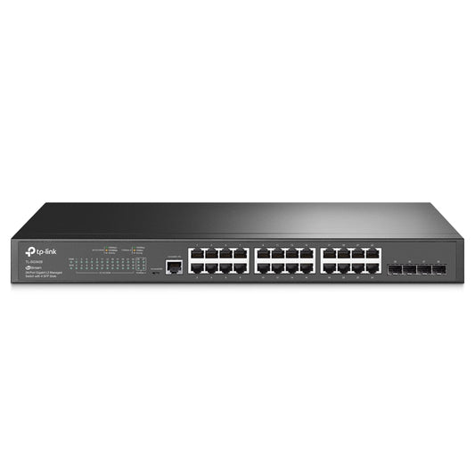 TP-Link JetStream 24-Port Gigabit L2 Managed Switch with 4 SFP Slots TL-SG3428