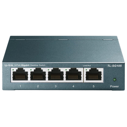 P-LINK TL-SG105 5-Port 10/100/1000Mbps Desktop Gigabit Steel Cased Switch TL-SG105