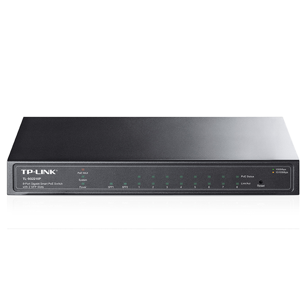TP-Link 8-Port Gigabit Smart PoE Switch with 2 SFP Slots TL-SG2210P