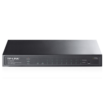 TP-Link 8-Port Gigabit Smart PoE Switch with 2 SFP Slots TL-SG2210P