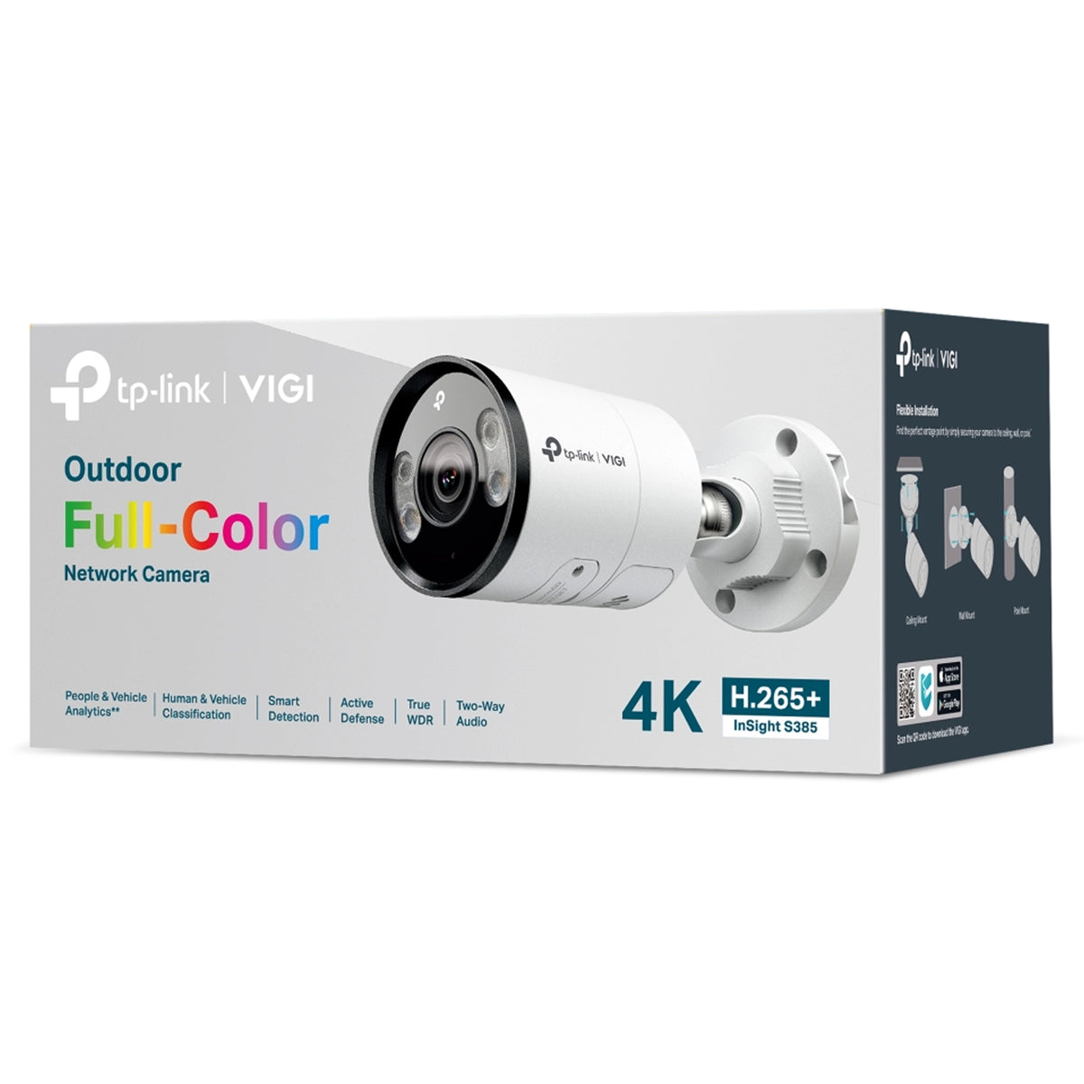 TP-Link InSight S385 8 Megapixel Outdoor 4K Network Camera - Color - Bullet INSIGHT S385(2.8MM,4MM)