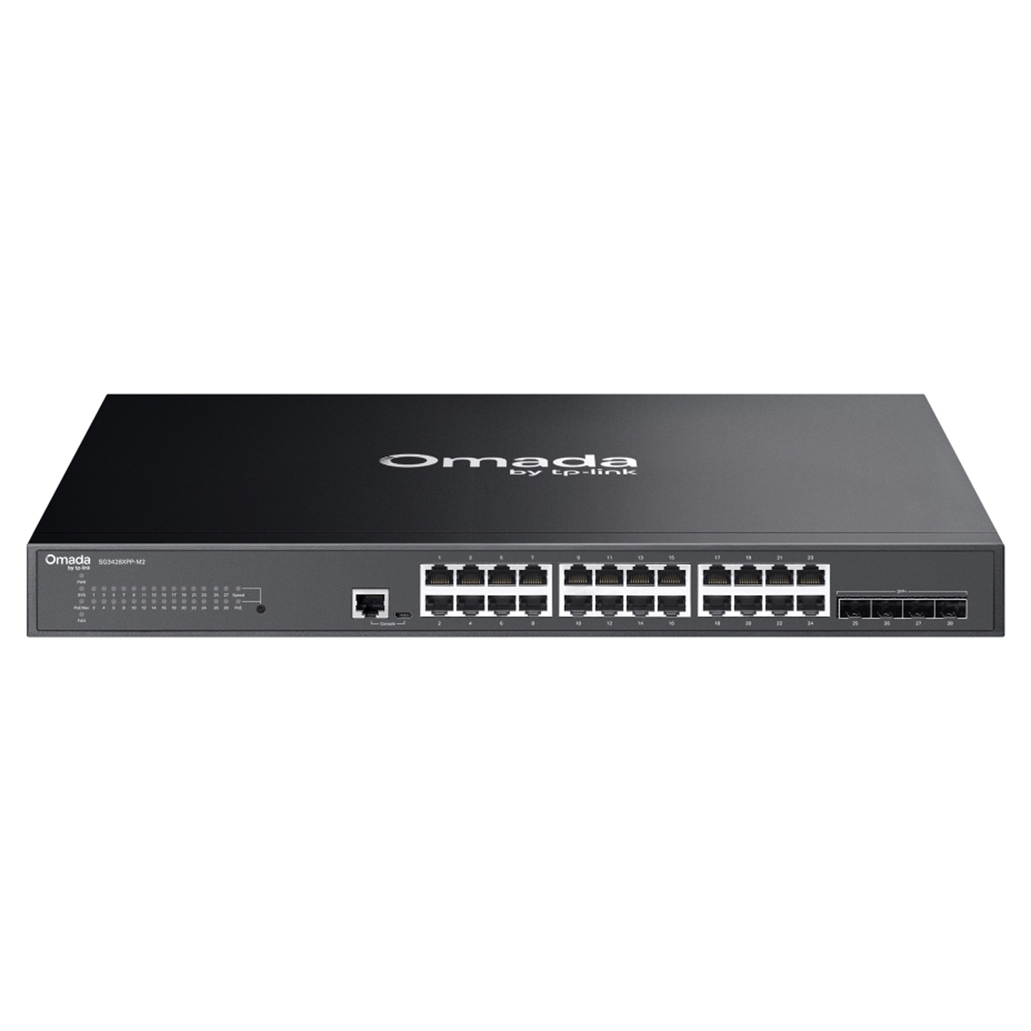 TP-Link Omada SG3428XPP-M2 - Omada 24-Port 2.5GBASE-T and 4-Port 10GE SFP+ L2+ Managed Switch with 16-Port PoE+ & 8-Port PoE++ SG3428XPP-M2