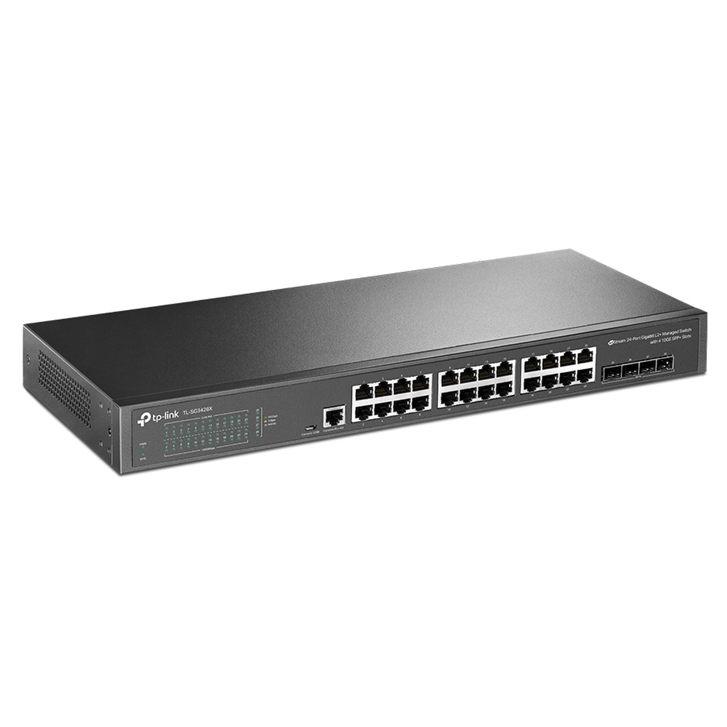 TP-Link JetStream 24-Port Gigabit L2+ Managed Switch with 4 10GE SFP+ Slots TL-SG3428X