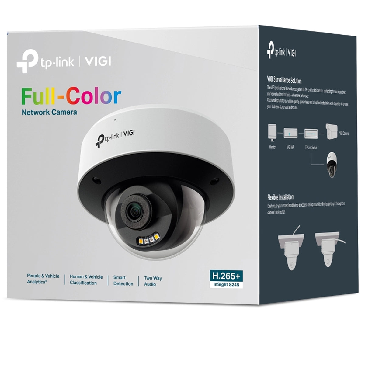 TP Link VIGI INSIGHT S245(2.8mm) - VIGI 4MP Full-Color Dome Network Camera InSight S245-2.8mm,4mm