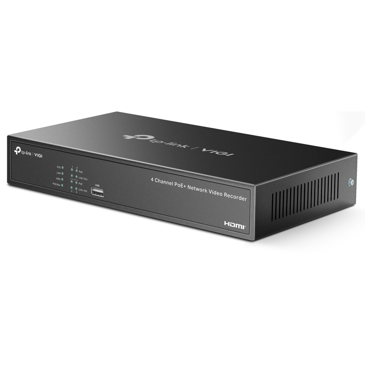 TP-Link VIGI 4 Channel PoE+ Network Video Recorder - 2 TB HDD VIGI NVR1004H-4P-2TB
