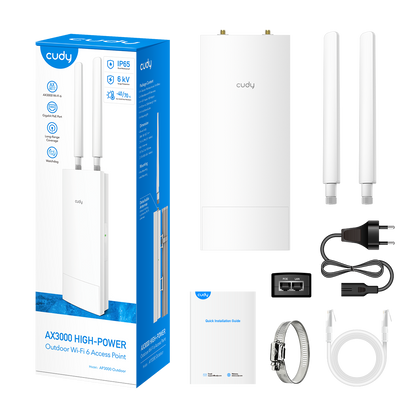 AP3000 Outdoor(Indoor/Outdoor AX3000 High-Power Wi-Fi 6 Access Point)