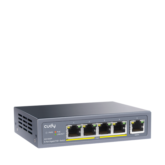GS1005P(5-Port Gigabit PoE+ Switch)
