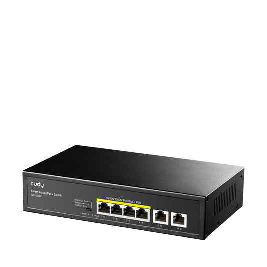 GS1006P(6-Port Gigabit PoE+ Switch)