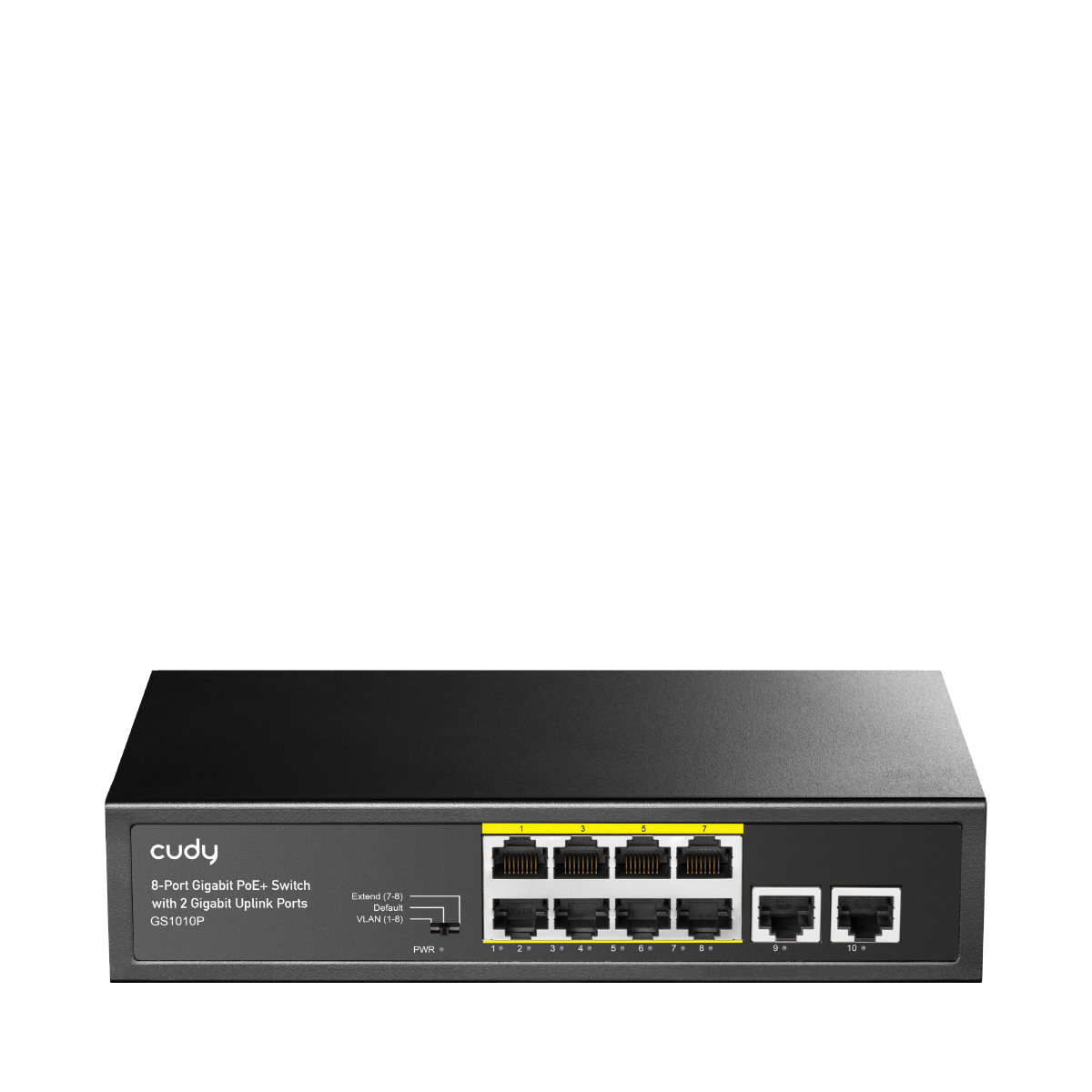 GS1010P(8-Port Gigabit PoE+ Switch with 2 Gigabit Uplink Ports)