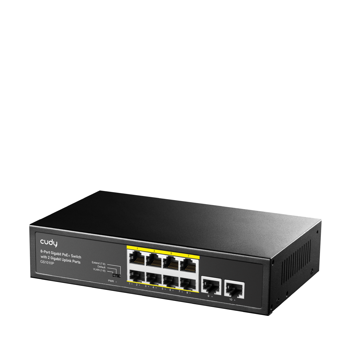 GS1010P(8-Port Gigabit PoE+ Switch with 2 Gigabit Uplink Ports)