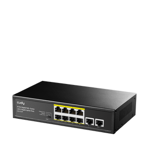 GS1010P(8-Port Gigabit PoE+ Switch with 2 Gigabit Uplink Ports)