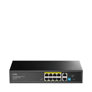 GS1010PE(8-Port Gigabit PoE+ Switch with 2 Gigabit Uplink Port)
