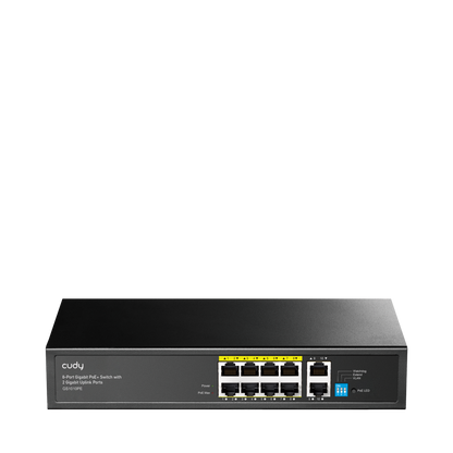 GS1010PE(8-Port Gigabit PoE+ Switch with 2 Gigabit Uplink Port)
