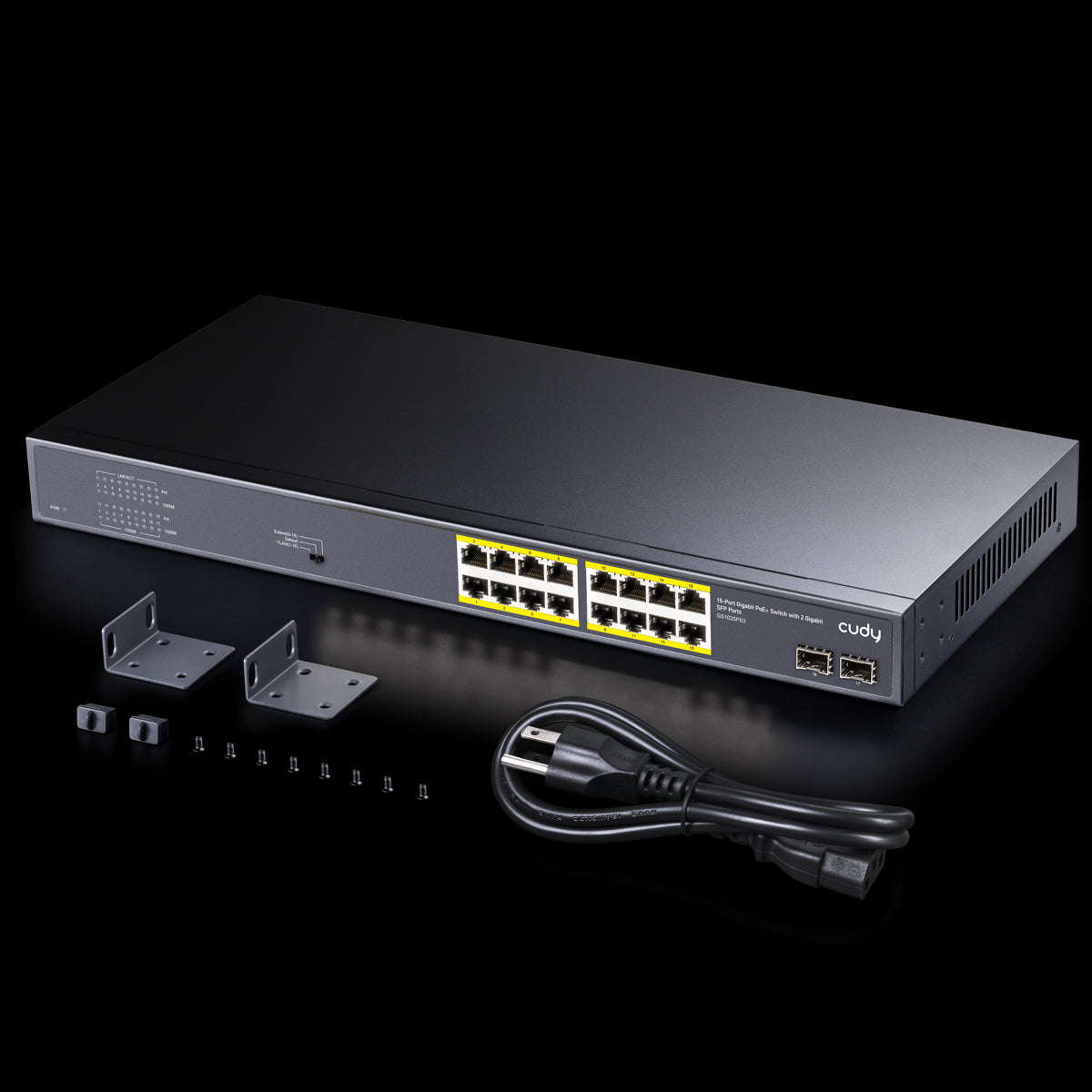 GS1020PS2(16-GbE PoE Switch with 2 Uplink SFP)