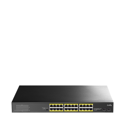 GS1028PS2(24-GbE PoE Switch with 2 Uplink SFP)