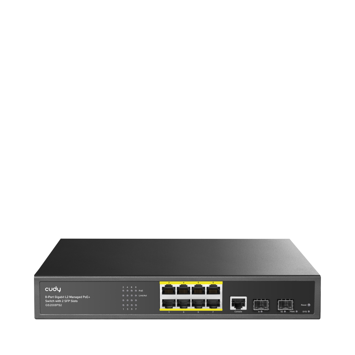GS2008PS2(8-GbE PoE L2 Managed Switch with 2-SFP)