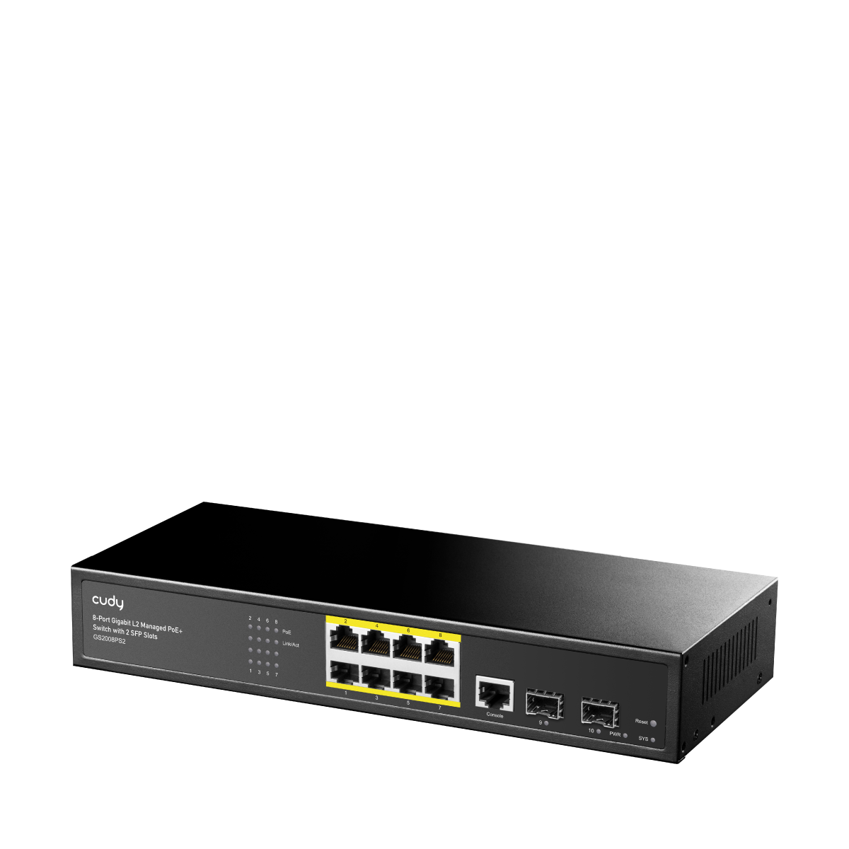 GS2008PS2(8-GbE PoE L2 Managed Switch with 2-SFP)
