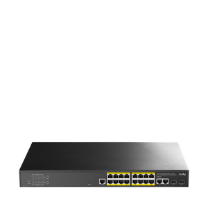 GS2018PS2-200W(16-GbE PoE L2 Managed Switch with 2-GbE and 2-SFP)