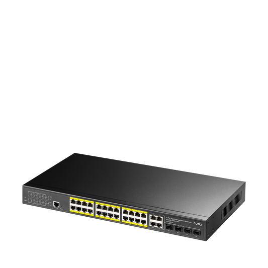 GS2028PS4-300W(24-GbE PoE L2 Managed Switch with 4 Gigabit Combo Ports 300W)