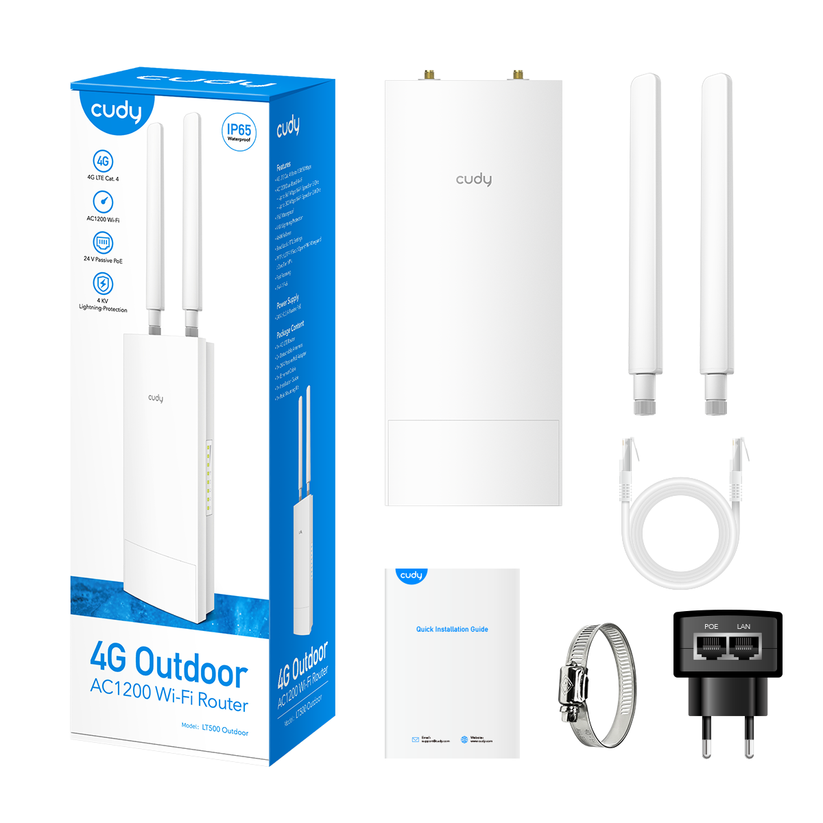 LT500 Outdoor(Indoor/Outdoor 4G AC1200 Wi-Fi Router)