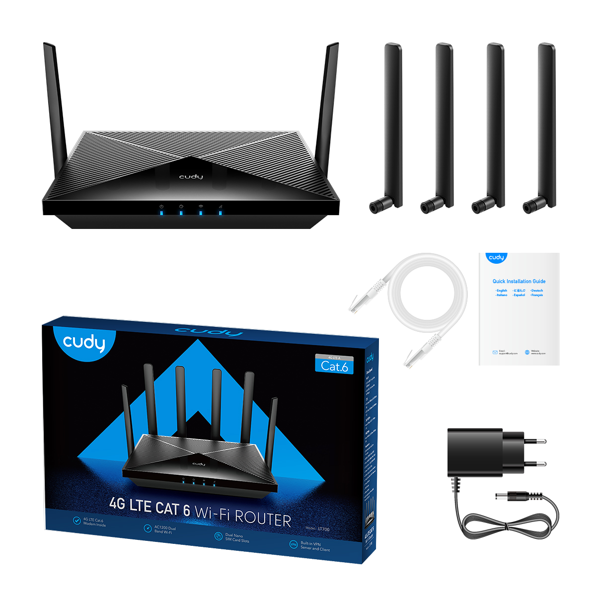 LT700(4G Cat 6 AC1200 Wi-Fi Router)