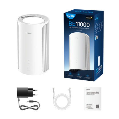 M11000(1-Pack)(BE11000 2.5G Tri-Band Mesh Wi-Fi 7 System)