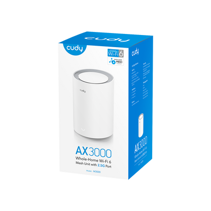 M3000(1-Pack)(AX3000 Wi-Fi 6 Mesh  2.5G Solution)