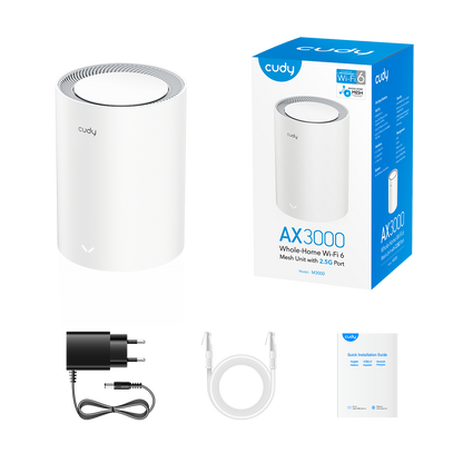 M3000(1-Pack)(AX3000 Wi-Fi 6 Mesh  2.5G Solution)