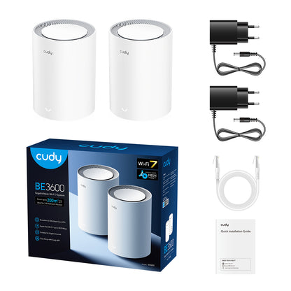 M3600(3-Pack)(BE3600 Gigabit Mesh Wi-Fi 7 System)