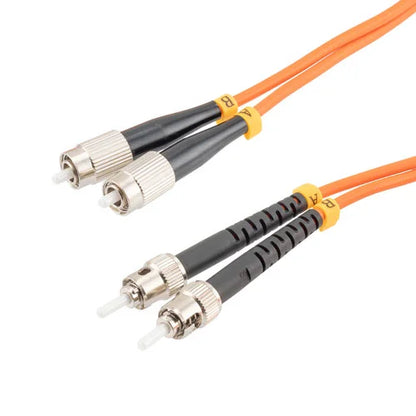 1m (3ft) Fiber Patch Cable FC/PC-ST/PC 3.0mm Duplex 2 Fibers, Multimode Fiber Optic Patch Cord (More Length) 2m(7ft) 3m(10ft) 5m(16ft) and customized.