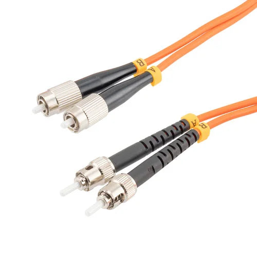 1m (3ft) Fiber Patch Cable FC/PC-ST/PC 3.0mm Duplex 2 Fibers, Multimode Fiber Optic Patch Cord (More Length) 2m(7ft) 3m(10ft) 5m(16ft) and customized.