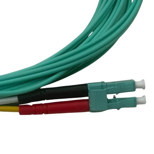 1m (3ft) Fiber Patch Cable, LC UPC to LC UPC, Duplex, 2 Fibers, Multimode (OM3), Riser (OFNR), 2.0mm, (More Length) 2m(7ft) 3m(10ft) 5m(16ft) and customized.