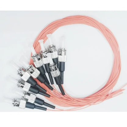 1m (3ft) Fiber Pigtail ST/UPC, MM, 50/125, 0,9mm, OM2 fiber, connector-1~12, connector type ST/PC, ST/PC Multimode OM2 50/125 1M.