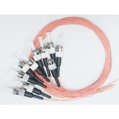1m (3ft) Fiber Pigtail ST/UPC, MM, 50/125, 0,9mm, OM2 fiber, connector-1~12, connector type ST/PC, ST/PC Multimode OM2 50/125 1M.