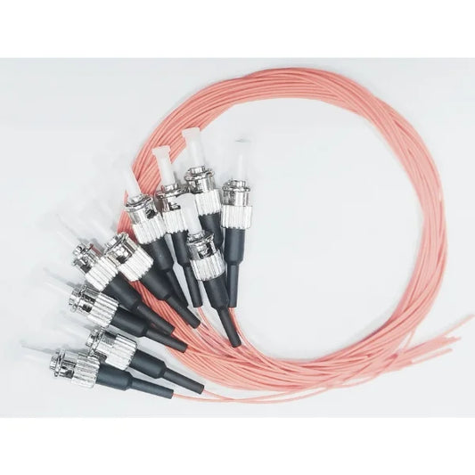1m (3ft) Fiber Pigtail ST/UPC, MM, 50/125, 0,9mm, OM2 fiber, connector-1~12, connector type ST/PC, ST/PC Multimode OM2 50/125 1M.